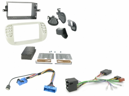 Einbauset Fiat 500 2007 - 2015 Beige in der Gruppe Car-HiFi / Was passt in mein Auto / Fiat / 500 bei BRL (701CTKFT05)