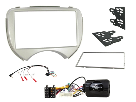 Einbauset Nissan Micra 2010> Silber in der Gruppe Car-HiFi / Was passt in mein Auto / Nissan / Micra / Micra K13 2010-2017 bei BRL (701CTKNS02)