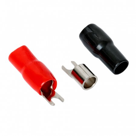 Auto-Connect rote und schwarze Gabelkabelschuh, 21 mm² in der Gruppe Car-HiFi / Zubehör / Montagezubehör bei BRL (720L1FT21)