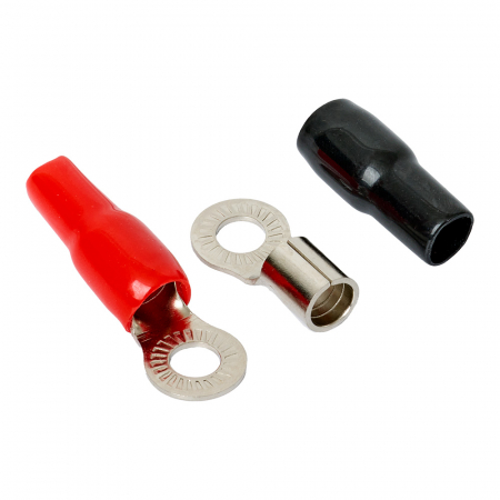 Auto-Connect rote und schwarze Ringkabelschuh M8, 21 mm² in der Gruppe Car-HiFi / Zubehör / Montagezubehör bei BRL (720L1RT218)