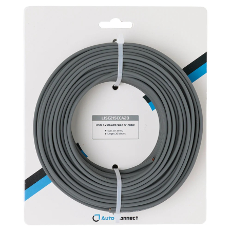 Auto-Connect CCA-Lautsprecherkabel 2x1,5 mm², 20 Meter in der Gruppe Car-HiFi / Kabel / Lautsprecherkabel bei BRL (720L1SC215CCA20)