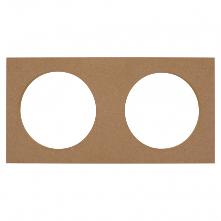 MDF-Montageplatte, 2x6.5 Zoll in der Gruppe Car-HiFi / Zubehör / Ausbaumaterial / MDF-Ringe bei BRL (720MDFPLATE65)