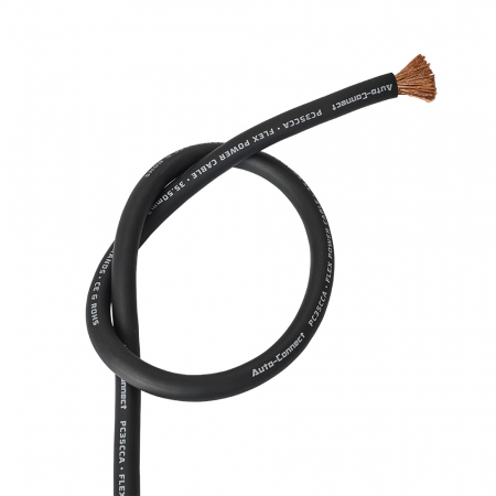Auto-Connect schwarzes Stromkabel CCA 35.5mm², Meterware in der Gruppe Car-HiFi / Kabel / Stromkabel bei BRL (720PC35CCAB)