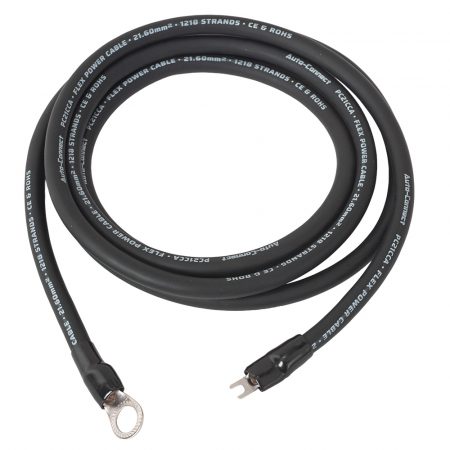 Auto-Connect 2,5 Meter Stromkabel CCA 21,6 mm², schwarz in der Gruppe Car-HiFi / Kabel / Stromkabel bei BRL (720PCT21CCA25B)