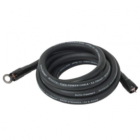 Auto-Connect 2,5 Meter Stromkabel CCA 53,7 mm², schwarz in der Gruppe Car-HiFi / Kabel / Stromkabel bei BRL (720PCT53CCA25B)