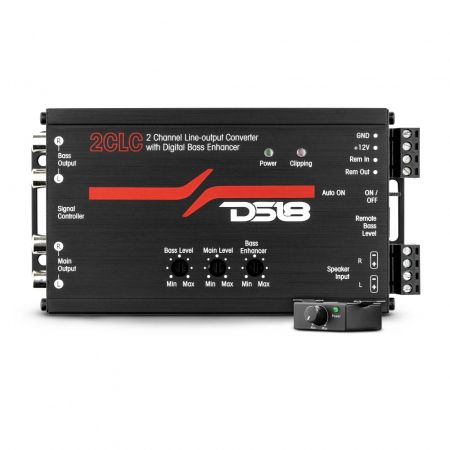 DS18 2CLC, High-/Low-Level-Konverter mit digitaler Basswiederherstellung in der Gruppe Car-HiFi / Zubehör / High-/Low-Level-Adapter bei BRL (8032CLC)