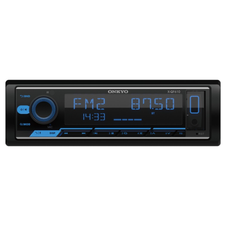 Onkyo X-QF610, Bluetooth-Autoradio mit 2 Paar Line-Ausgängen in der Gruppe Car-HiFi / Autoradio / Single-DIN bei BRL (806XQF610)