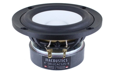SB Acoustics SB12CACS25-4, 4-Zoll Tief-/Mitteltöner in der Gruppe Heim-Audio / Selbstbau / Lautsprecherchassis bei BRL (832SB12CACS254)