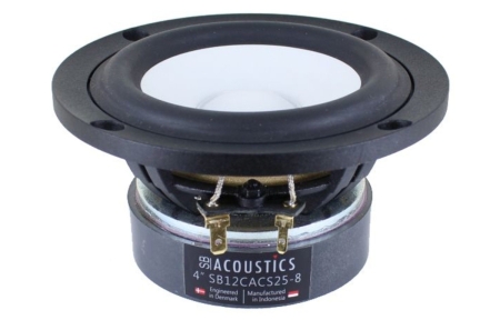SB Acoustics SB12CACS25-8, 4-Zoll Tief-/Mitteltöner in der Gruppe Heim-Audio / Selbstbau / Lautsprecherchassis bei BRL (832SB12CACS258)
