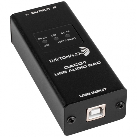 Dayton Audio DAC01, USB-DAC mit 24/96-Unterstützung in der Gruppe Heim-Audio / HiFi / DAC bei BRL (860DAC01)