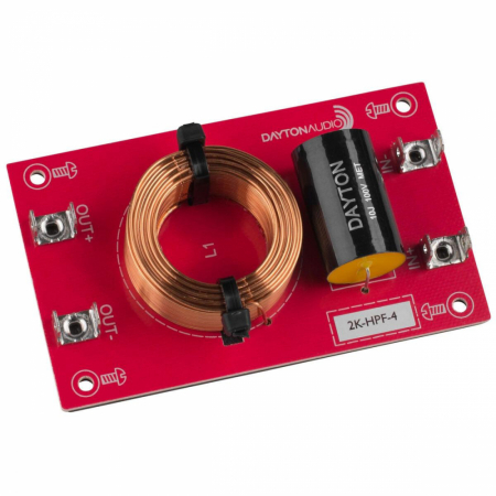 Dayton Audio Hochpassfilter 12dB/Okt 4ohm, Stück in der Gruppe Heim-Audio / Selbstbau / Frequenzweichen bei BRL (860HPF4r)