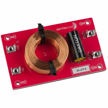 Dayton Audio Tiefpassfilter 12dB/Okt 8ohm, Stück in der Gruppe Heim-Audio / Selbstbau / Frequenzweichen bei BRL (860LPF8r)