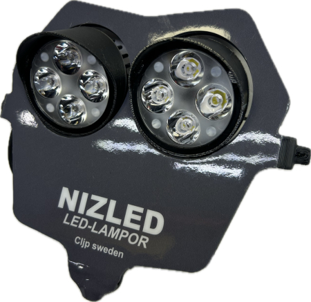 Doppelleuchte kaltweiß 80w Fantic 2-Takt 2024-, grauer Aufkleber, 2xE406k NIZLED in der Gruppe Car-HiFi / LED-Beleuchtung / Enduro / Was passt zu meinem Motorrad / Fantic / 2024- bei BRL (871FANTIC242E40F)