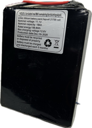 Li-Ion Akku 12,6 (11,1 V) 18 Ah Vapcell (BMS), (für die E30 Lampe) in der Gruppe Car-HiFi / LED-Beleuchtung / Enduro / Was passt zu meinem Motorrad / Beta / 2020- / 2-Takt bei BRL (871LIION18VAPE11V)