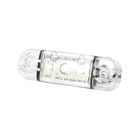 Strands Positionsleuchte Weiß Slim 3 LED, 9-36V IP68. E-geprüft. in der Gruppe Car-HiFi / LED-Beleuchtung / LED-Lampen / Positionslichter bei BRL (872800342)