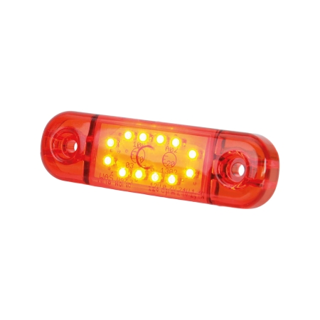 Strands Positionsleuchte Rot Slim 12 LED, 9-36V IP68. E-geprüft. in der Gruppe Car-HiFi / LED-Beleuchtung / LED-Lampen / Positionslichter bei BRL (872800344)