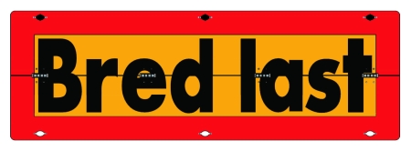 Überbreiten-Schild 900X300X2Mm in der Gruppe Car-HiFi / LED-Beleuchtung / Montagezubehör / Sonstiges bei BRL (872859108VIK)