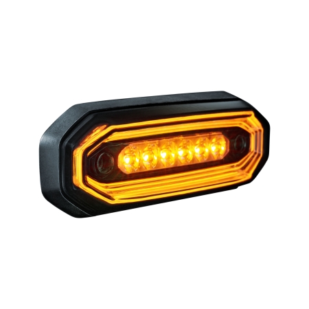 Strands FOR9T Aura Warnleuchte, 6 LED, bernsteinfarben, dunkle Linse in der Gruppe Car-HiFi / LED-Beleuchtung / LED-Lampen / Blitzleuchten bei BRL (872903032)
