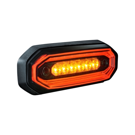 Strands FOR9T Aura Warnleuchte, 6 LED, rot/bernstein, dunkle Linse in der Gruppe Car-HiFi / LED-Beleuchtung / LED-Lampen / Blitzleuchten bei BRL (872903033)