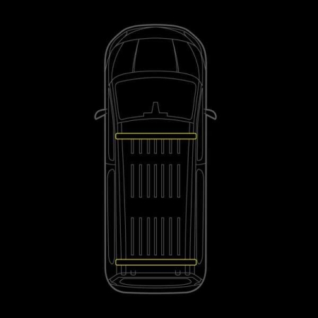 Strands Cruise Light C-Rack, für VW Transporter T7 in der Gruppe Car-HiFi / Was passt in mein Auto / Volkswagen / Multivan / Multivan T7 2022- bei BRL (872RRS4874200)