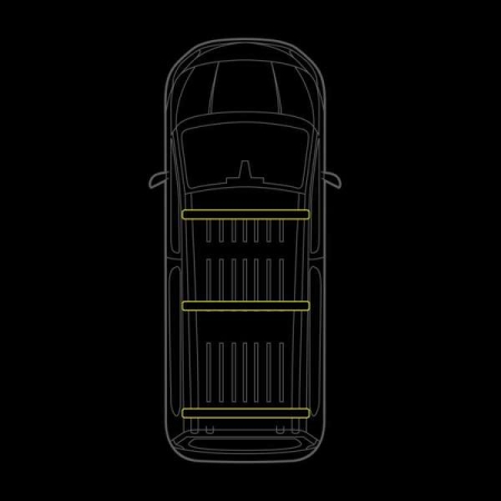 Strands Cruise Light C-Rack, für VW Transporter T7 in der Gruppe Car-HiFi / Was passt in mein Auto / Volkswagen / Multivan / Multivan T7 2022- bei BRL (872RRS4874300)