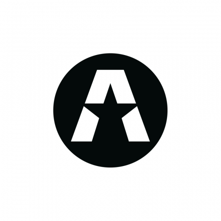 GAS A STAR Aufkleber 7x7cm, schwarz und weiß in der Gruppe Car-HiFi / Zubehör / Merchandise bei BRL (909CIRCLEACSB)