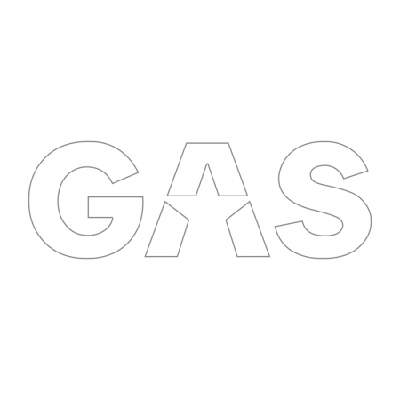 GAS Aufkleber 45x15.5cm, weiß in der Gruppe Car-HiFi / Zubehör / Merchandise bei BRL (909LOGOCLW)