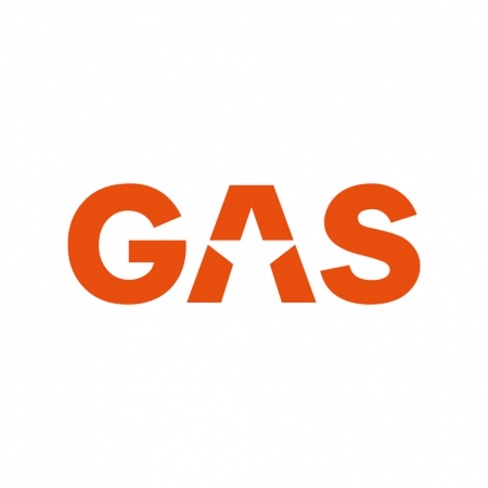 GAS Aufkleber 23x8cm, orange in der Gruppe Car-HiFi / Zubehör / Merchandise bei BRL (909LOGOCMO)