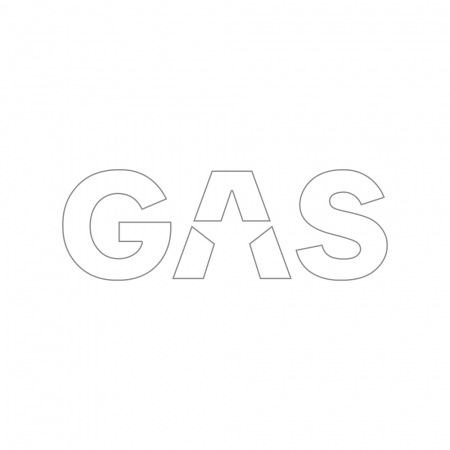 GAS Aufkleber 23x8cm, weiß in der Gruppe Car-HiFi / Zubehör / Merchandise bei BRL (909LOGOCMW)