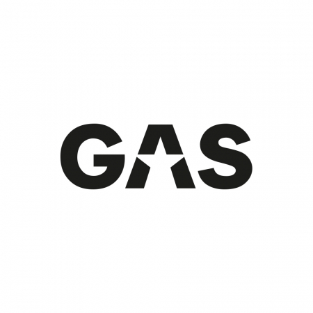 GAS Aufkleber 16x5.5cm, schwarz in der Gruppe Car-HiFi / Zubehör / Merchandise bei BRL (909LOGOCSB)