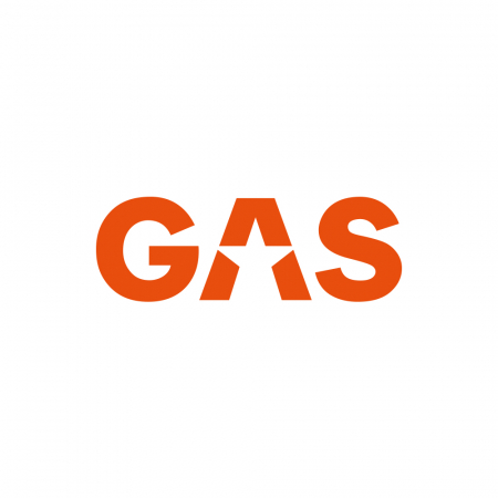 GAS Aufkleber 16x5.5cm, orange in der Gruppe Car-HiFi / Zubehör / Merchandise bei BRL (909LOGOCSO)