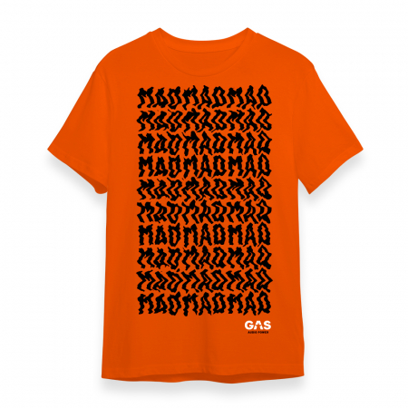 Oranges GAS MAD T-Shirt, extra groß in der Gruppe Car-HiFi / Zubehör / Merchandise bei BRL (909TSHIRTOMADXL)