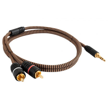 Proson Arctic 3,5 mm-2x RCA-Stecker, 1 Meter in der Gruppe Car-HiFi / Smartphone im Auto / Smartphone-Zubehör bei BRL (991AR352RCA1)