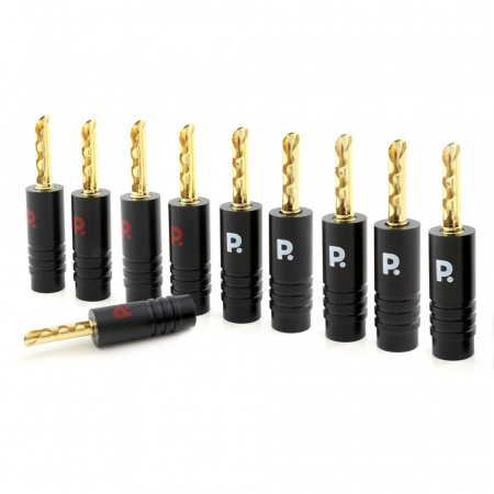 Proson Arctic Bananenstecker mit Metallgehäuse, 10er-Pack in der Gruppe Car-HiFi / Kabel / Kabelzubehör bei BRL (991ARBAN10)