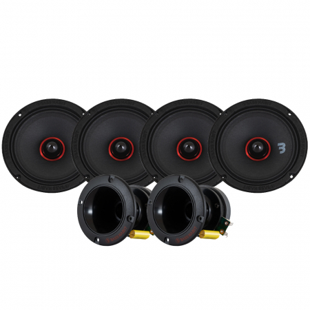 Bass Habit SPL Elite SE165M & SP35H SPL-Paket, mittel in der Gruppe Bundles / Paket für das Auto / SPL-Lautsprecherpakete bei BRL (SET890SE165P1)