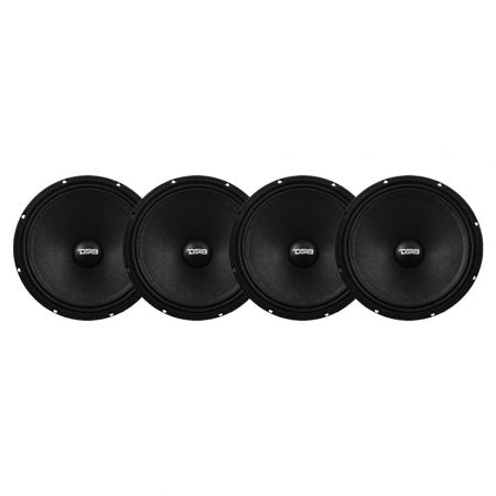 4er-Pack DS18 8PRO400MR-4, 8-Zoll-Bass/Mittelbass in der Gruppe Bundles / Paket für das Auto / SPL-Lautsprecherpakete bei BRL (SET8PRO400MR4X4)
