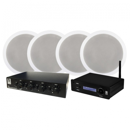 System One A50BT mit 2 Paar IC820 + SC4B-Lautsprecherumschalter in der Gruppe Bundles / Heimpakete / Multiroom-Pakete bei BRL (SETA50PKT19)
