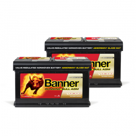 Batteriepaket, 2 Stück Banner 80Ah AGM in der Gruppe Car-HiFi / Zubehör / Batterien bei BRL (SETBANNER80X2)