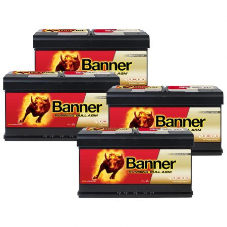 Batteriepaket, 4 Stück Banner 95Ah AGM in der Gruppe Car-HiFi / Wohnwagen / Elektrik & Strom bei BRL (SETBANNER95X4)