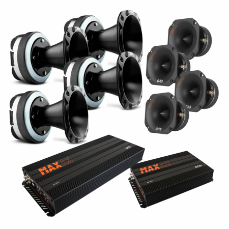 4er-Pack DS18 PRO-DKH2F & GAS PT2-384, SPL-Paket mit Verstärker, X-Large in der Gruppe Bundles / Paket für das Auto / SPL-Lautsprecherpakete bei BRL (SETDKH2FPKT1)