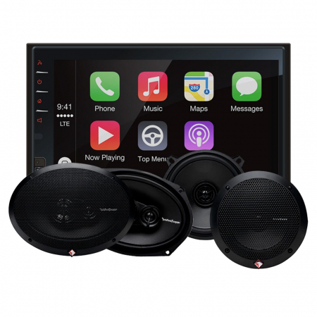 Macrom M-DL7000D und Rockford Fosgate Prime-Lautsprecher, Auto-Stereo-Paket in der Gruppe Bundles / Paket für das Auto / Autoradio-Sets bei BRL (SETDL7000DPRIME)