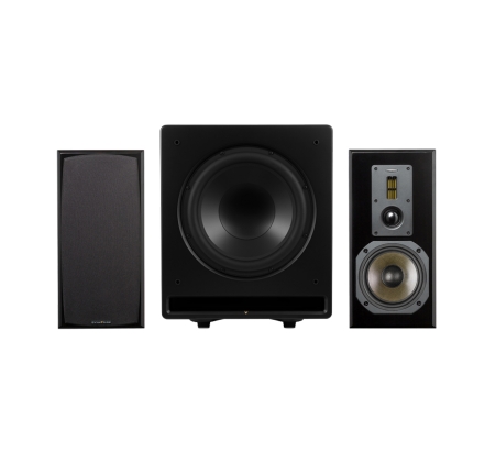 Dynavoice Definition DM-6II mit CSB-V12, 2.1 Lautsprecherpaket in Schwarz in der Gruppe Bundles / Heimpakete / Heim-Lautsprecherpakete bei BRL (SETDM6IIPKT8)