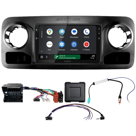 Kenwood DMX80AXS Autoradio-Paket für Mercedes Sprinter W907/W910 2018- in der Gruppe Car-HiFi / Was passt in mein Auto / Mercedes / Sprinter / Sprinter 2019- bei BRL (SETDMX80MC11PKT1)