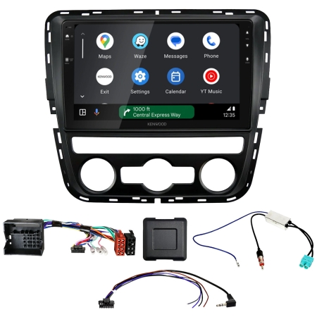 Kenwood DMX80AXS Autoradio-Paket für Volkswagen Passat B7 2011-2015, automatisk AC in der Gruppe Car-HiFi / Was passt in mein Auto / Volkswagen / Passat / Passat B7 2010-2015 / Radio-Upgrade Passat B7 2010-2015 bei BRL (SETDMX80VW5PKT1)