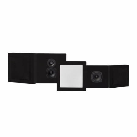 DLS Flatbox Mini On-Wall Lautsprecherpaket 5.0, schwarz in der Gruppe Bundles / Heimpakete / Heim-Lautsprecherpakete bei BRL (SETFBMINIPKT8)