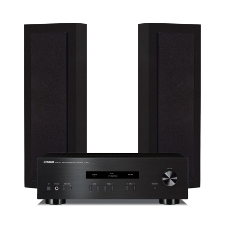 DLS Flatbox Slim Large in Schwarz mit Yamaha A-S201 MK II, Stereo-Set 2.0 in der Gruppe Bundles / Heimpakete / Stereo-Sets bei BRL (SETFBSLIMLARGEPKT1)