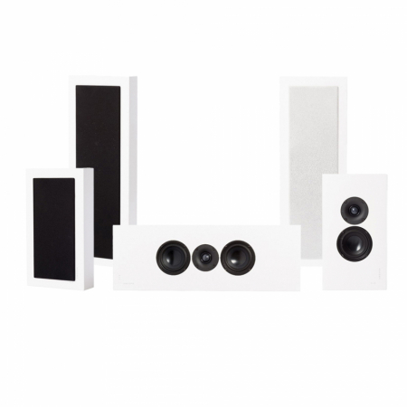 DLS Flatbox XL v2 On-Wall Lautsprecherpaket 5.0, weiß in der Gruppe Bundles / Heimpakete / Heim-Lautsprecherpakete bei BRL (SETFBXLPKT2)