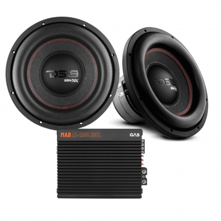 2er-Pack DS18 GEN-XX12.4DHE & GAS MAD A2-1200.1DFL, Basspaket in der Gruppe Bundles / Paket für das Auto / Basspakete bei BRL (SETGENXX124DHEPKT2)