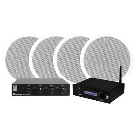 4er-Pack DLS IC611, 6,5”-Einbaulautsprecher, System One SC4B & System One A50BT in der Gruppe Bundles / Heimpakete / Multiroom-Pakete bei BRL (SETIC611PKT2)