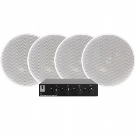 System One SC4B Lautsprecherumschalter & DLS IC621, 2 Paare in der Gruppe Bundles / Heimpakete / Multiroom-Pakete bei BRL (SETIC621PKT1)